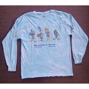 Space Jam A New Legacy Tie Dye Longslv Shirt Large Taz Bugs Daffy Marvin Looney